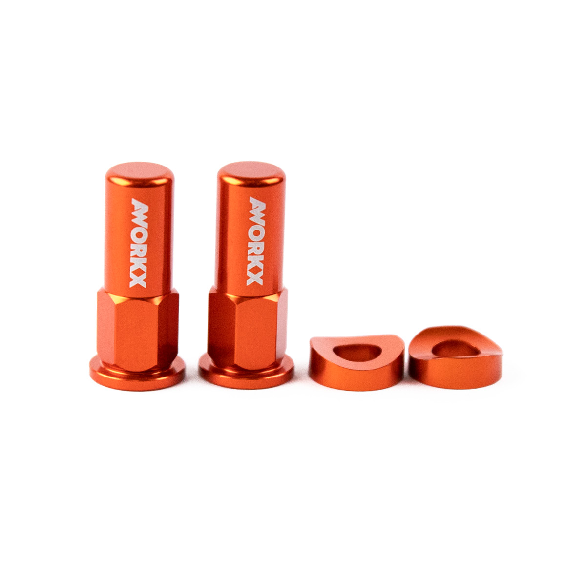 AWORKX Reifenhaltermutter-Set lang orange