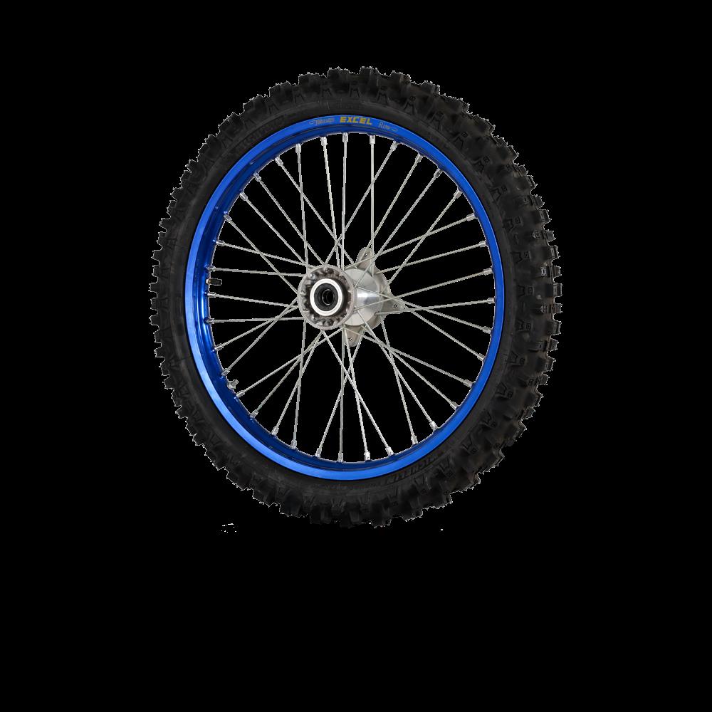 FRONT WHEEL  XP BLUE WITHOUT DISC