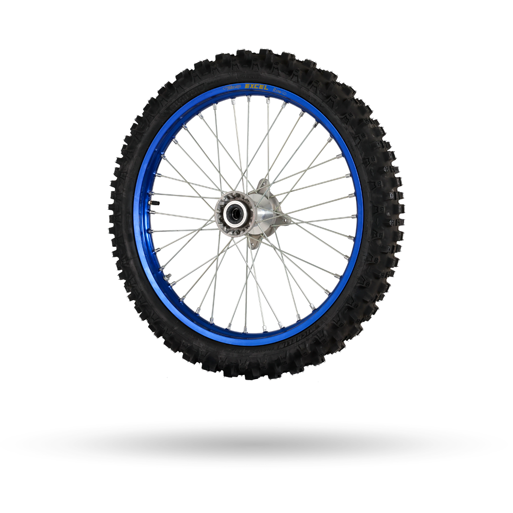 FRONT WHEEL  XP BLUE WITHOUT DISC