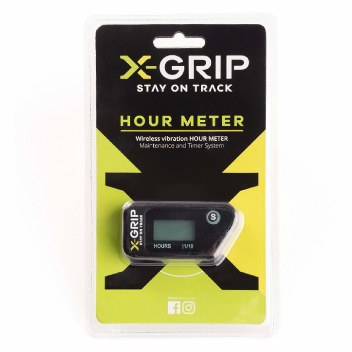 X-GRIP Vibrations-Stundenzähler Keine Batterie & kein Kabel erforderlich