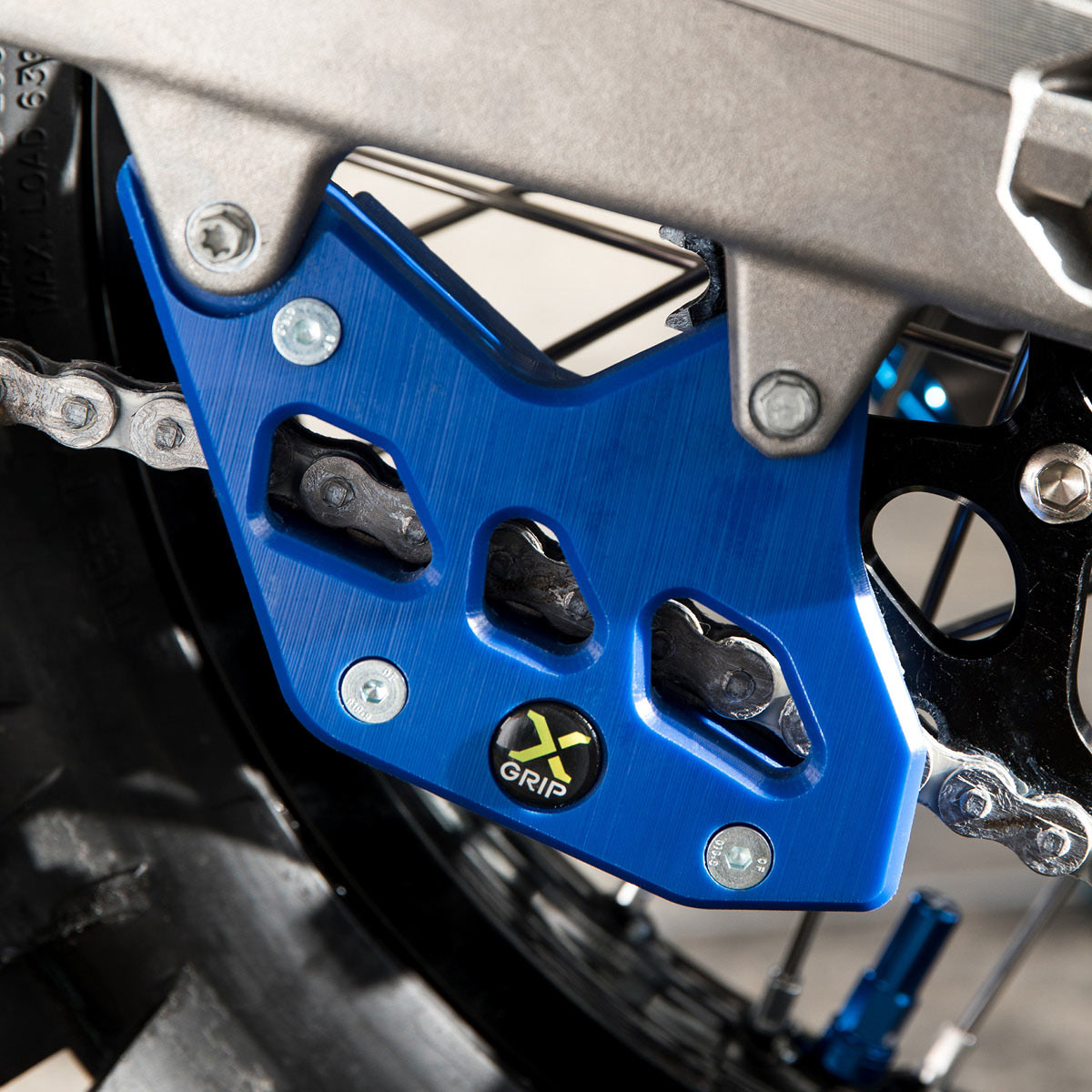 X-GRIP Kettenführung verstärkt, blau KTM EXC(F),XC(F)-W,04-23,HQV TE,FE,14-23
