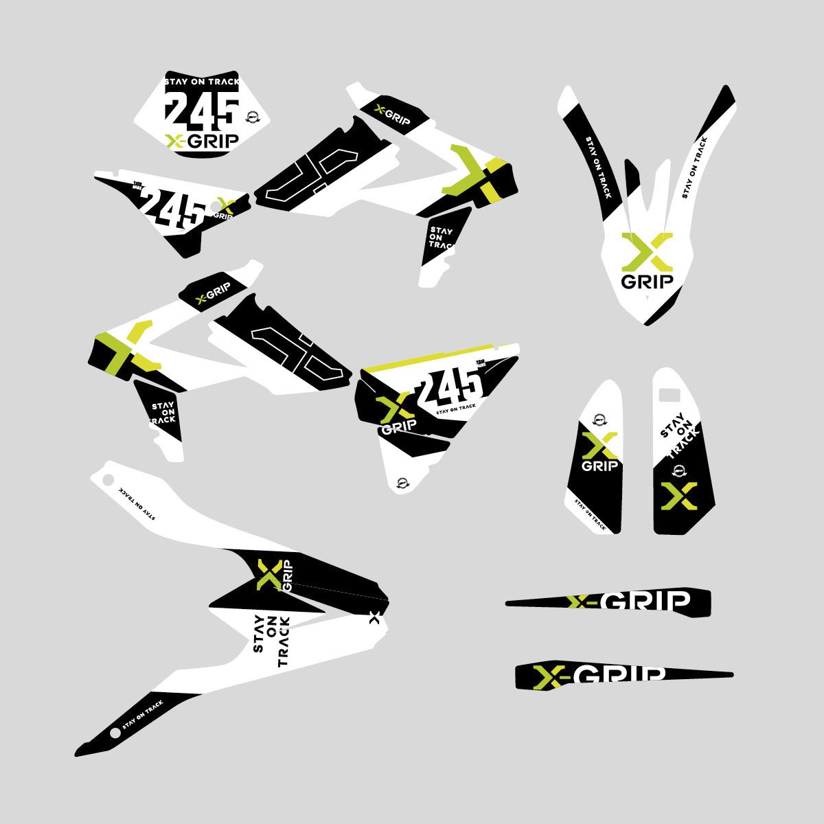 X-GRIP Dekorbogen XG-Design #20,schwarz/weiß