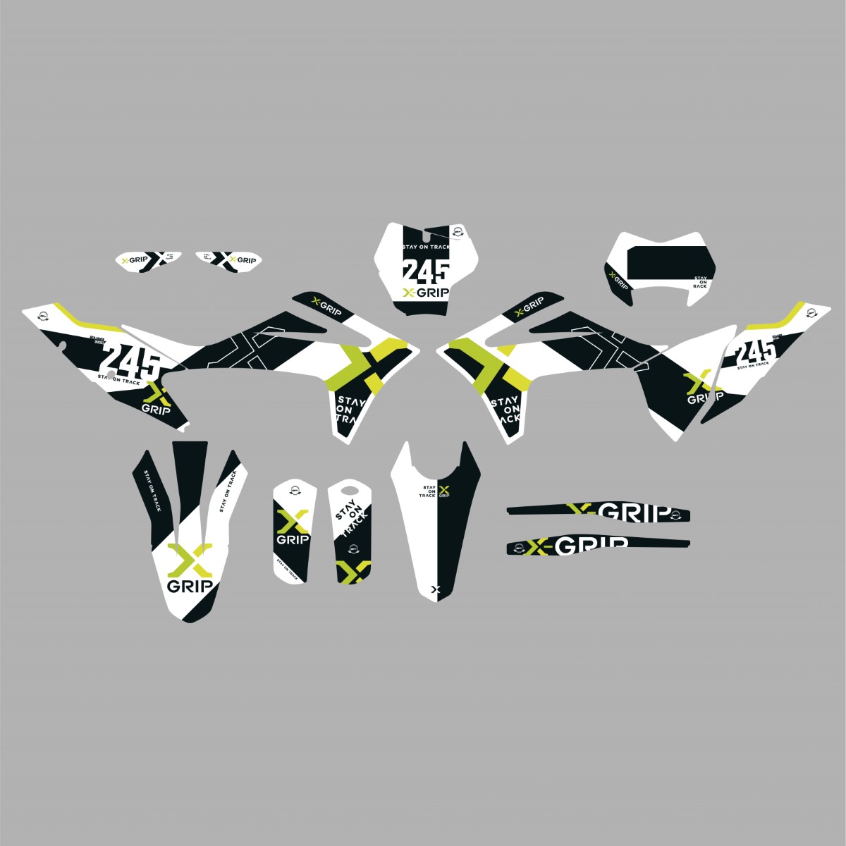 X-GRIP Dekorbogen XG-Design #20, schwarz/weiß