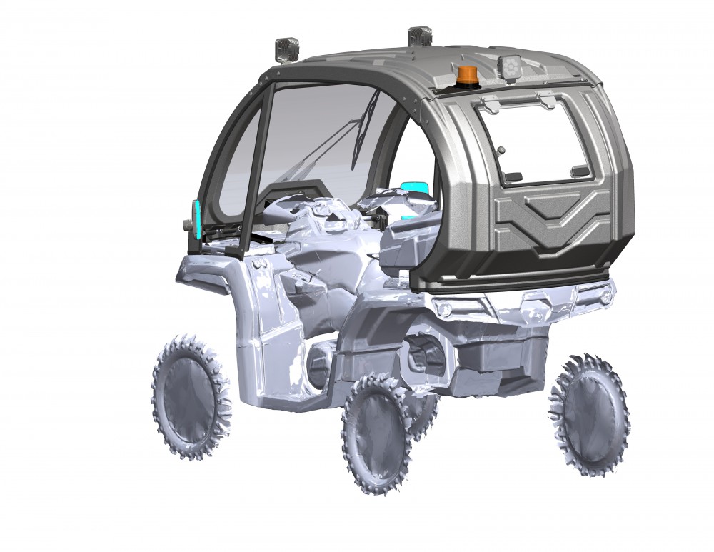 LED Work light kit ATV Kabine